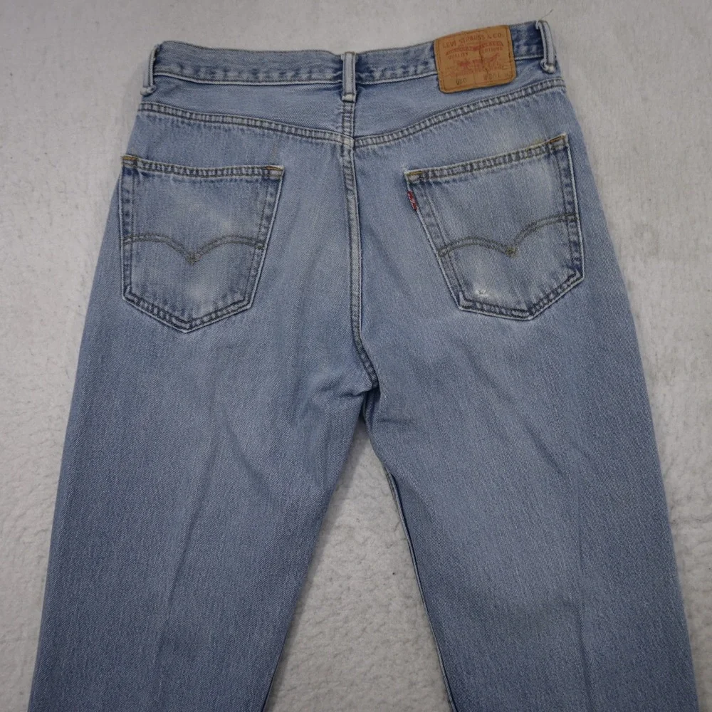 Levi's 550 Jeans Men 34x30 Relaxed Fit Blue Denim‎ Light Wash Tapered Leg